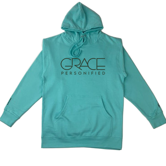 GRACE PERSONIFIED Hoodie (Mint-blue)