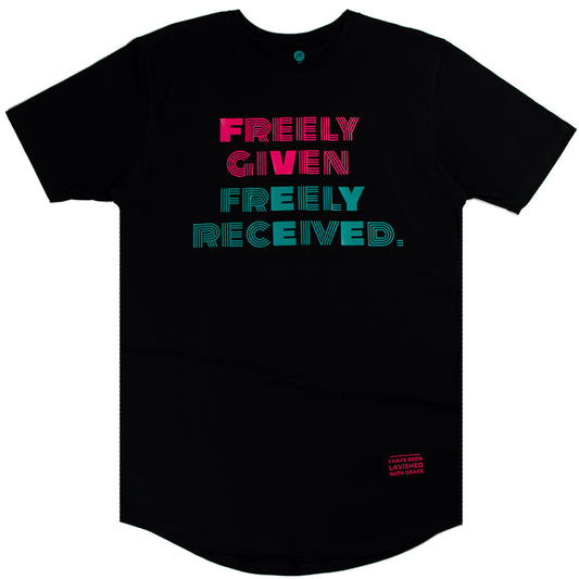 FREELY GIVEN FREELY RECEIVED Tush Tee