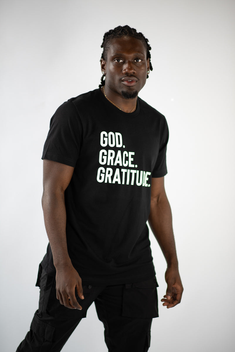 GOD.GRACE.GRATITUDE Tee (Black)