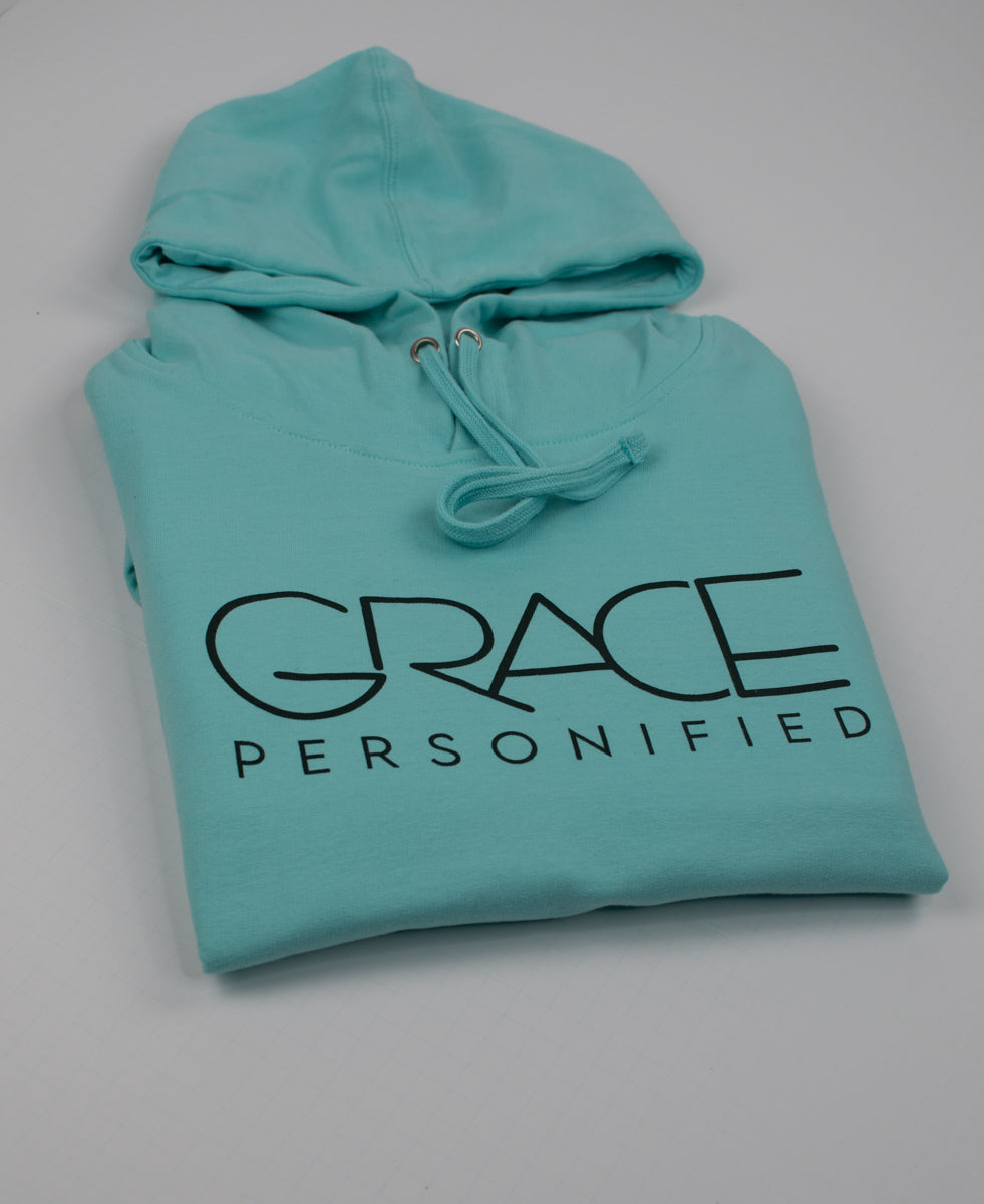 GRACE PERSONIFIED Hoodie (Mint-blue)