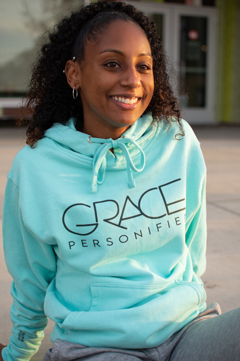 GRACE PERSONIFIED Hoodie (Mint-blue) – Parablegear