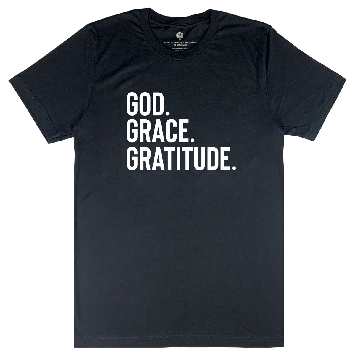 GOD.GRACE.GRATITUDE Tee (Black)